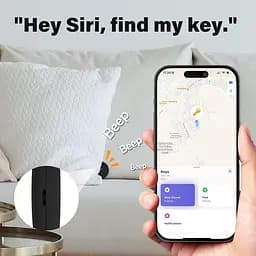 Відстеження Bluetooth зі шкіряним брелоком, локатор ключів, трекер багажу, сертифікат MFi тільки для iOS, працює з програмою Find - мініатюра 3