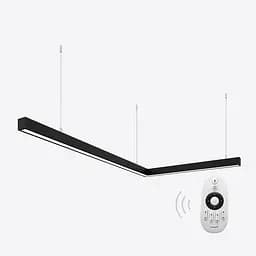 Керований світлодіодний світильник X-LED 80ВТ L-подібний чорний (1000*620*43) LSNL-80db