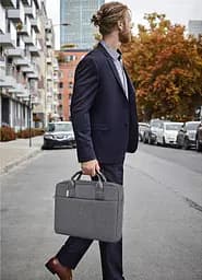 Сумка для ноутбука Wiwu Minimalist Pro Laptop Bag 14" Grey [91648] - мініатюра 6