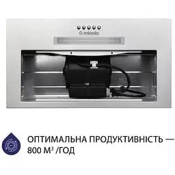 Витяжка вбудована Minola HBI 5323 I 800 LED - мініатюра 2