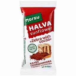 Халва соняшникова Norsu Зебра з какао 30 г