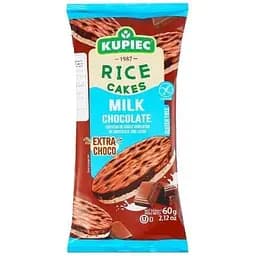 Хлебцы Kupiec рисовые покрытые молочным шоколадом 60 г