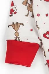 Дитячий чоловічок з начосом з різдвяним принтом Christmas reindeer на блискавці - мініатюра 4