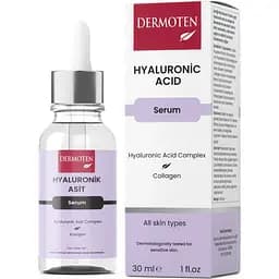 Сироватка Dermoten для обличчя зволожуюча з гіалуроновою кислотою 30 мл