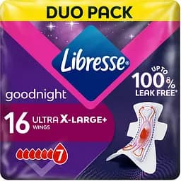 Гигиенические прокладки Libresse Ultra Goodnight X-Large 16 шт.
