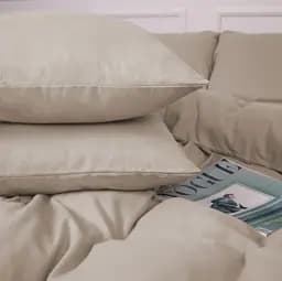 Комплект постільної білизни MirSon Фланель 004 Cappuchino 143х210 см капучино (2200009649189) - мініатюра 6