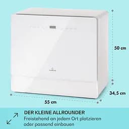 Посудомийна машина Klarstein Emerald 5 Slim (10041185) - мініатюра 2