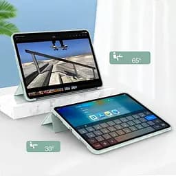Чохол-книжка BeCover Tri Fold Soft TPU Silicone для Apple iPad Air 13" M2/M3 2024/2025 Light Green (711742) - мініатюра 3