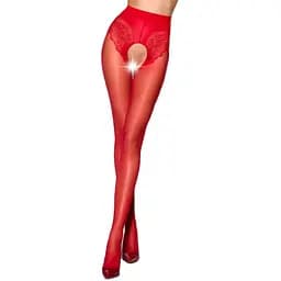 Еротичні колготки Passion Tiopen 006 Red 3/4 (30 den)