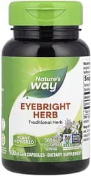 Очанка Nature's Way Eyebright Herb, 100 капсул для підтримки очей та зору