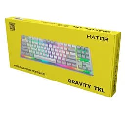 Клавиатура игровая механическая HATOR HTK-561ENG US Layout White Gravity TKL Orange - мініатюра 13