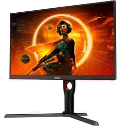 Монітор TFT 27" AOC Q27G3XMN/BK, MiniLED QHD IPS, 180Hz, 1ms, 2xHDMI, DP, HAS, Pivot, чорно-червоний (Q27G3XMN/BK) - мініатюра 10