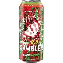 Пиво Forever Gambler безалкогольное светлое нефильтрованное 0.5% 0.5 л