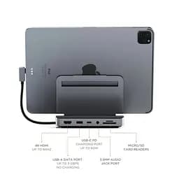 Підставка для ноутбука Satechi Aluminum Stand Hub Space Gray for iPad Pro (ST-TCSHIPM) - мініатюра 6