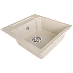 Мийка кухонна Valetti 79N гранітна 425х485 мм бежева