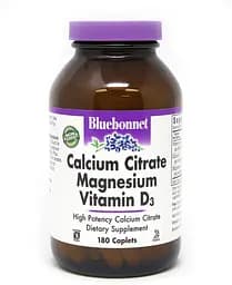 Вітаміни та мінерали Bluebonnet Nutrition Calcium Citrate Magnesium Vitamin D3, 180 каплет