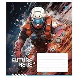 Тетрадь ученическая Школярик Future is Here 012-3417K-4 в клеточку 12 листов