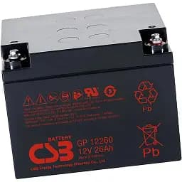 Акумулятор CSB AGM 12V (12V/26Ah/312Wh) (GP12260) [109735] - мініатюра 4