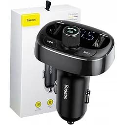 FM-трансмітер Baseus FM Launcher S-09 2.4A 2хUSB-A Black [CCMT000301] [96091] - мініатюра 6