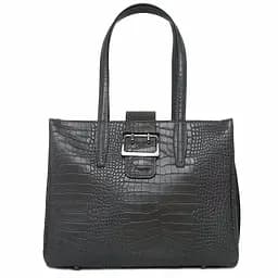 Шкіряна сіра сумка під рептилію Firenze Italy F-IT-7607G