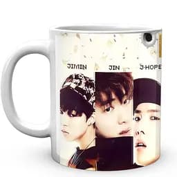 Кружка GeekLand Bangtan Boys BTS Портреты участников с именами CP 04.479.644 330 мл белая