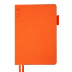 Дневник-деловая записная книжка А5 Leo Planner Binario 2026 мягкий оранжевый 368 страниц (252641)