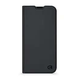 Чехол-книжка для Apple iPhone 14 Pro Max, OneFold Case, черный, из экокожи (PU) и TPU, с магнитом, с подставкой и отделением для карт, трансформируется в подставку, противоударный, защита всего корпуса, ArmorStandart (ARM69240)