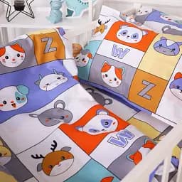 Комплект постільної білизни MirSon Бязь Kids Time 20-0039 Zoo alphabet 143x210 см (2200009640056) - мініатюра 5
