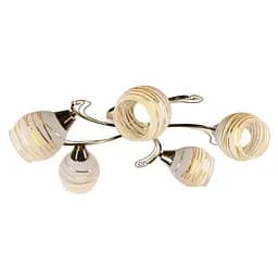 Люстра потолочная Brille в спальню E14 60W G (LK-507C/5)