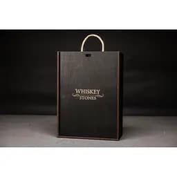 Подарунковий набір Whiskey Stones камені для віскі в дерев'яному пеналі №7 + декантер і 2 склянки Rocco Dedalo + щипці + мішечок - мініатюра 7