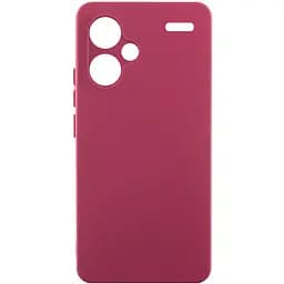 Чохол Silicone Cover Lakshmi Full Camera (A) для Xiaomi Redmi Note 13Pro+ Бордовий / Marsala