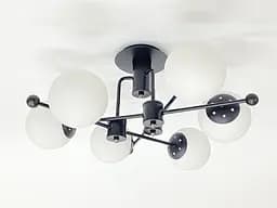 Потолочная люстра на 6 плафонов 91193A/6 черная