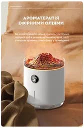 Зволожувач повітря портативний Volcano Jellyfish Ultrasonic Air Humidifier HX-127 350 мл акумулятор 1200mAh Kinscoter hoz0012521 - мініатюра 5