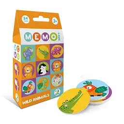 Настільна карткова гра для дітей "Дикі тварини" DoDo Toys 301238, 12 фішок - мініатюра 2
