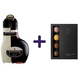 Набір: Лікер Sheridans 15.5% 0.7 л + Набір цукерок Spell Асорті трюфелів 156 г