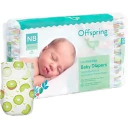 Подгузники Offspring Hairykiwi размер NB (до 4 кг) 56 шт. (DP-OI-FAT-NB56P-HKW)