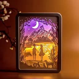 3D настільна картина-нічник Друзі 3DTOYSLAMP 21х16 см osv0001884