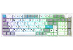 Клавиатура игровая механическая GamePro MK-305-WH Asgard Drakkar Keychron Super Red Switch Bluetooth 5.2/2.4 ГГц/USB White - мініатюра 17