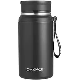 Термос Fashion 700 мл з датчиком температури та ситечком, чорний Yiwu HP-14-20B