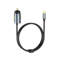Автомобильный адаптер Hoco Type-C Cable Car charger NZ7 |1USB, 20W/3A, PD/QC|