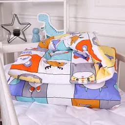 Набір антиалергенний MirSon зима Kids Time 20-0039 Zoo alphabet 140x205 см бавовна: ковдра з подушкою (2200009665776) - мініатюра 4