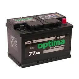 Автомобільний акумулятор Optima 6СТ-77 (-/+) Євро 12В 77Ач 760А
