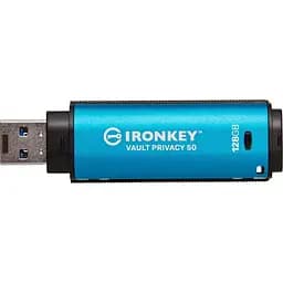 USB флеш-накопичувач Kingston IronKey Vault Privacy 50 128GB USB-A 3.2 Gen 1 Blue [IKVP50/128GB] [101532] - мініатюра 2