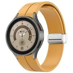 Ремешок для Samsung Galaxy Watch 5 44mm - желто-горчичный ширина крепления 20мм силикон Watchbands Cls (W15-6WB62143697)