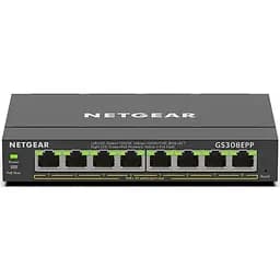 Комутатор GS308EPP 8xGE PoE, 123Вт, WebSmart NETGEAR teh0018245
