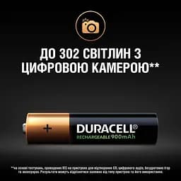 Акумулятори Duracell Rechargeable AAA 900 mAh HR03/DX2400, 4 шт. (5005015) - мініатюра 4