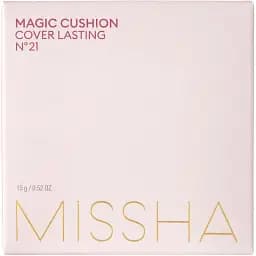 Тональний крем-кушон Missha M Magic Cushion Cover Lasting SPF 50+/PA+++ відтінок 21 (Light Beige) 15 мл - мініатюра 3