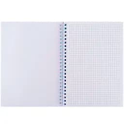 Блокнот Axent на спіралі А5 в клітинку 80 аркушів блакитний (8472-3-A)