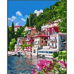 Картина по номерам Ideyka Волшебное озеро Комо KHO3621 40х50 см