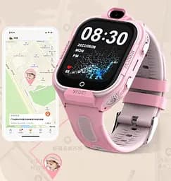 Дитячий смарт годинник Lemfo DF99 з AMOLED дисплеєм, до 5–7 днів роботи, GPS трекером, 4G SIM-картою та кнопкою SOS Синій - мініатюра 8